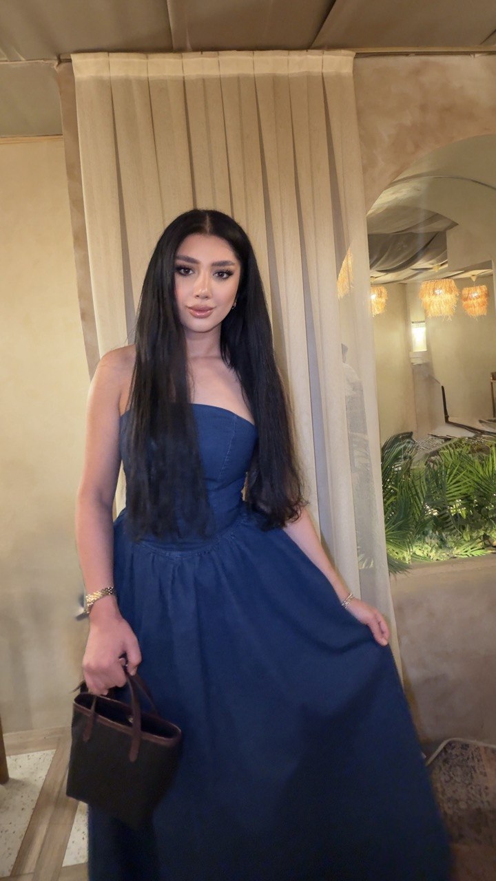 Straplez Detaylı Kot Elbise