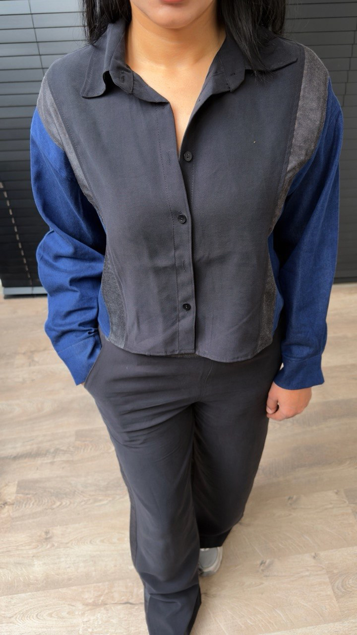 Jean detaylı tencel premium Orijinal Marka Takım