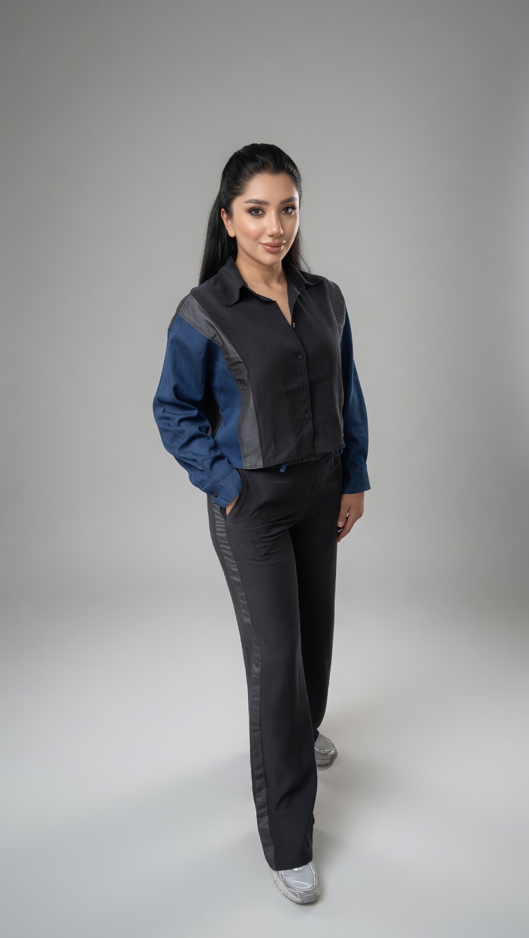 Jean detaylı tencel premium Orijinal Marka Takım